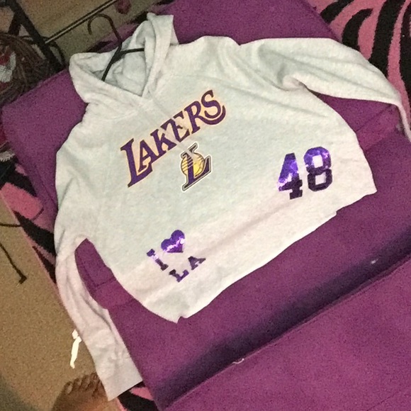 Lakers crop top sweatshirt - Picture 2 of 2
